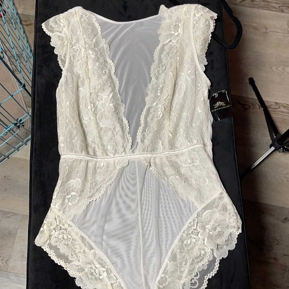 White and cream lingerie